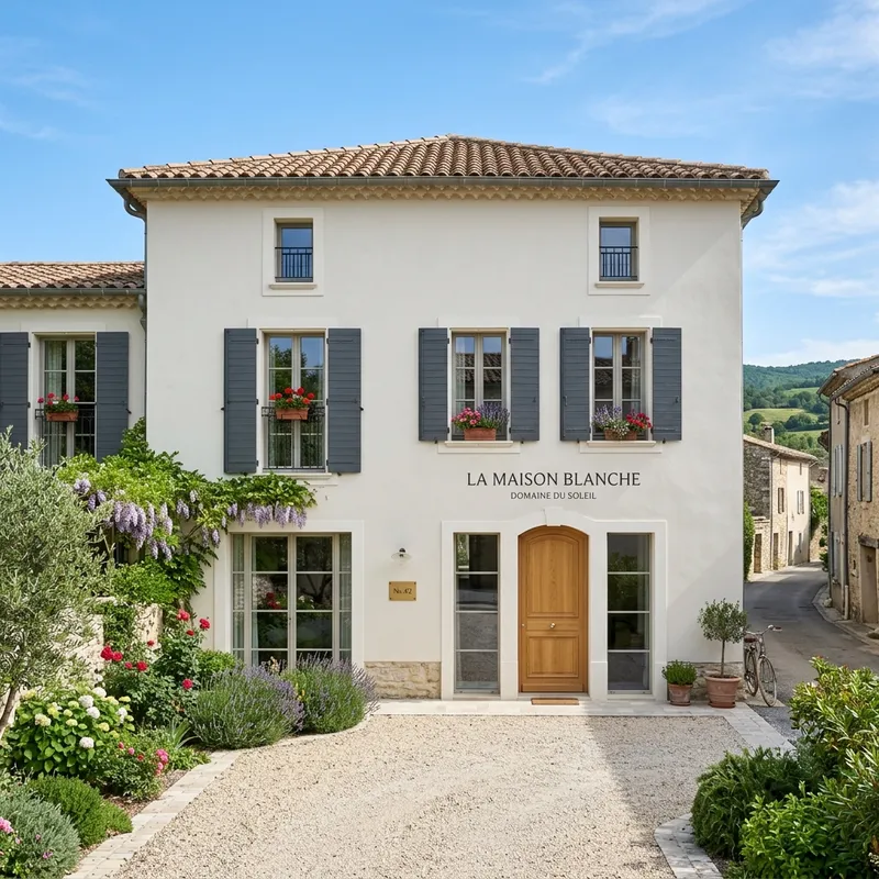 Façade de maison rénovée et propre, ravalement extérieur en Moselle